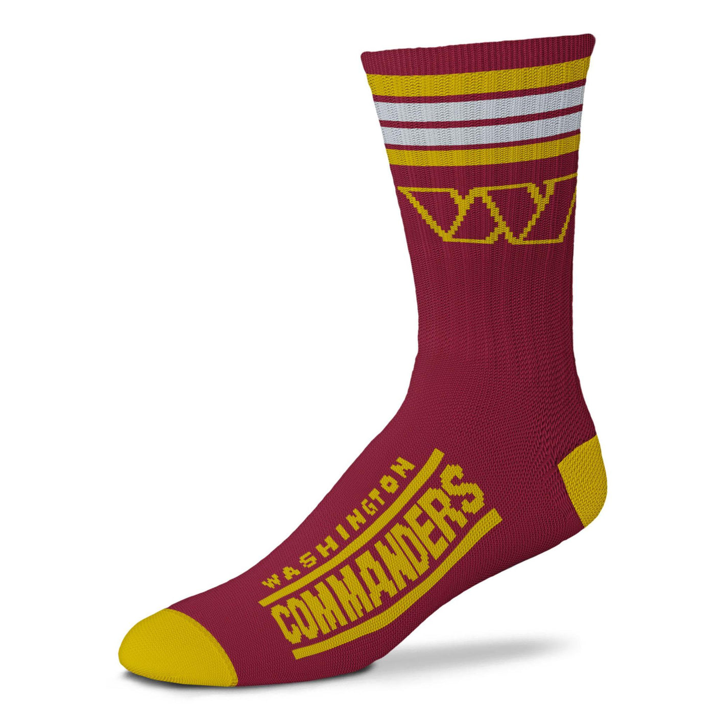 Commanders 4 Stripe Deuce Socks