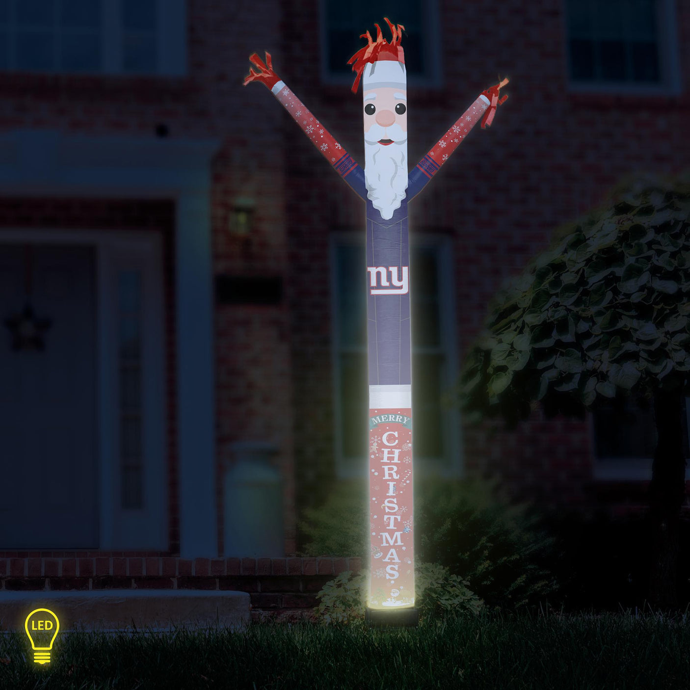 Giants Team Pride Inflatable Crazy Christmas Santa Sports Fan