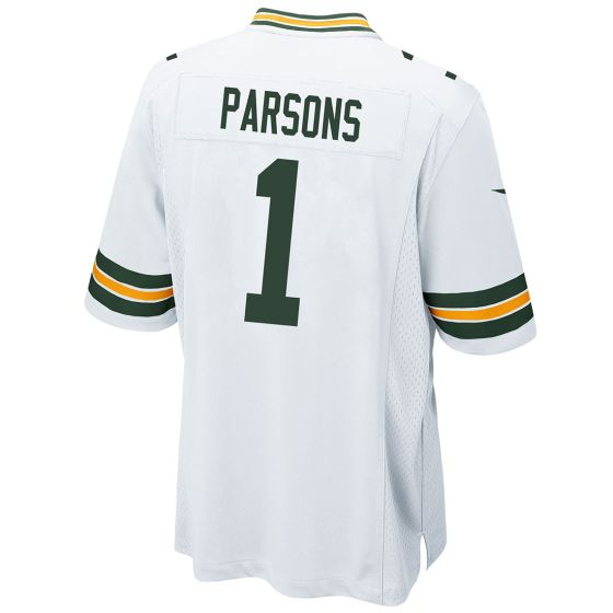 Packers Micah Parsons Nike Men's Road Jersey Pro Football Hall of Fame