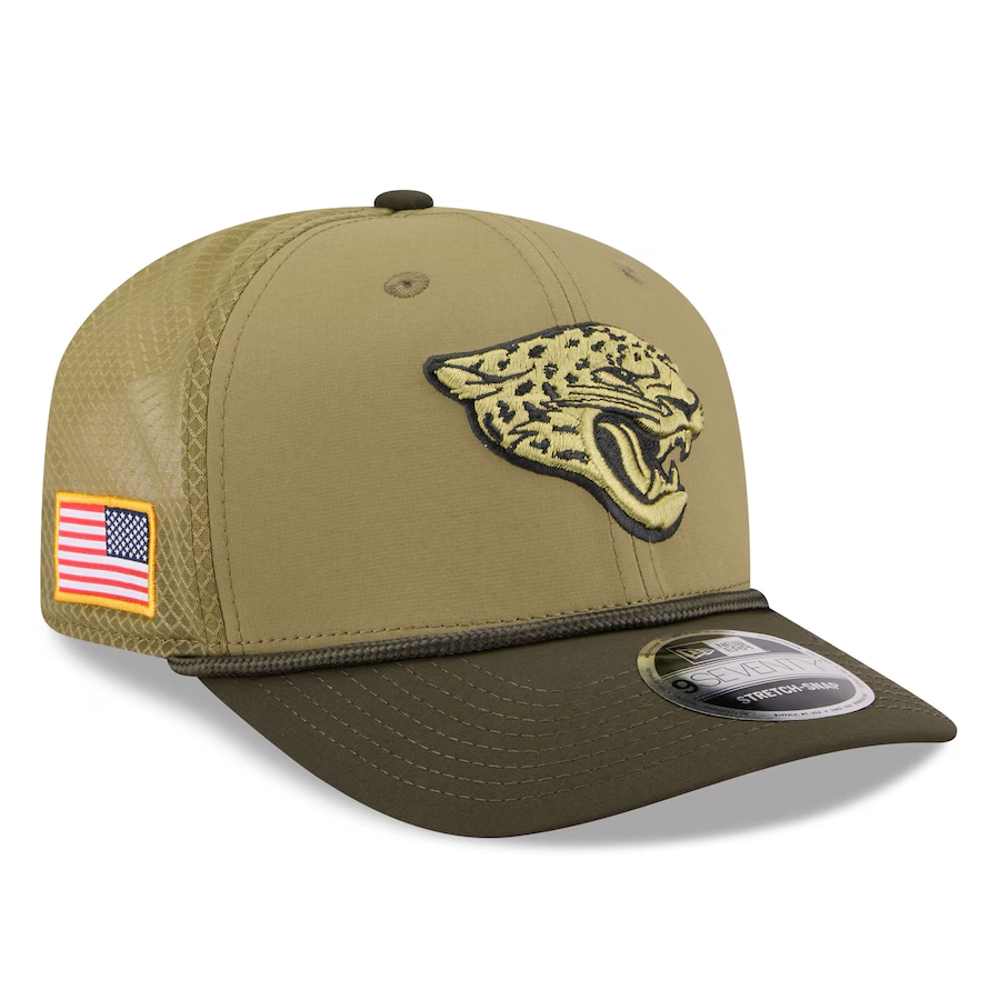 Jaguars 2025 New Era Men's 9SEVENTY Salute to Service Hat