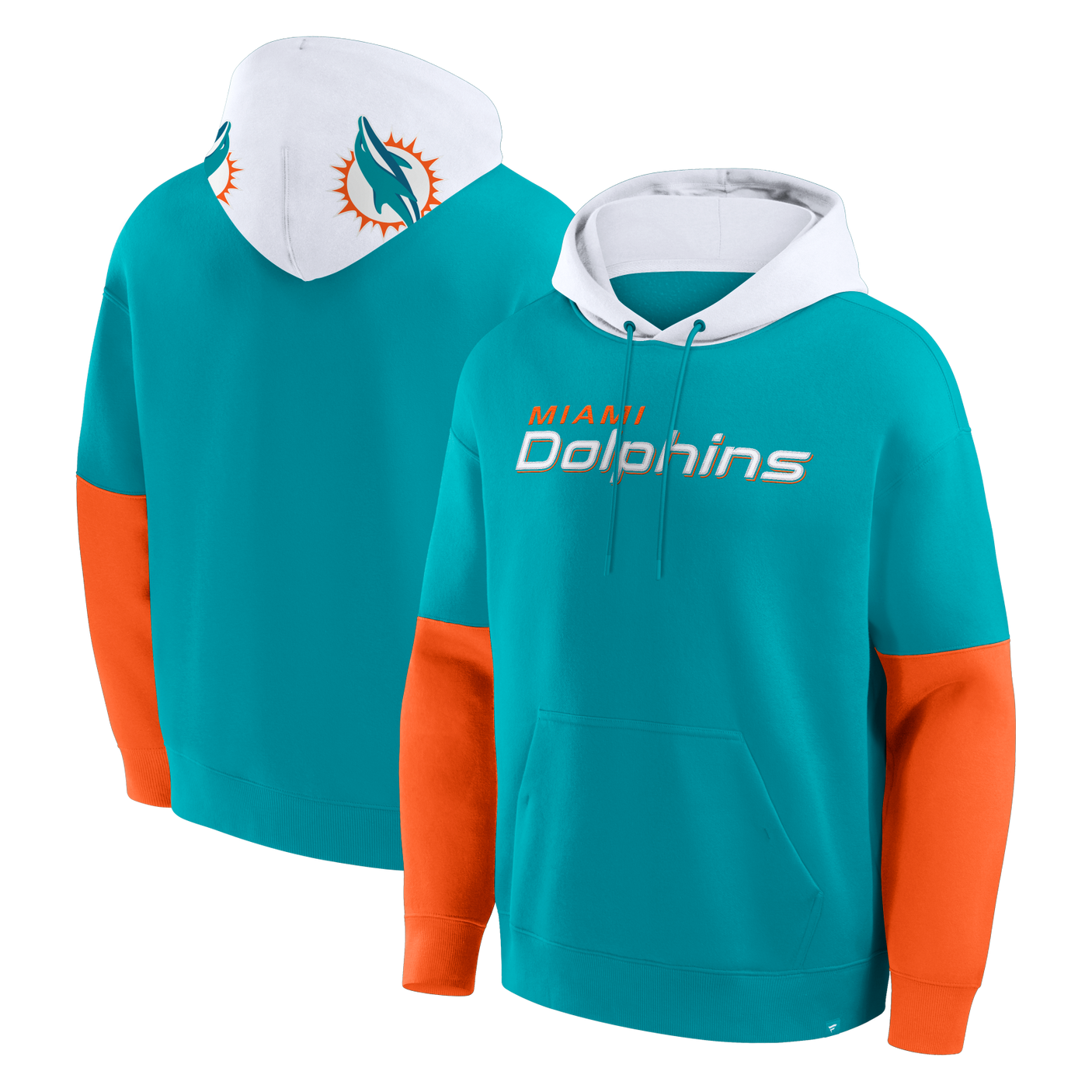 Dolphins 2025 Men's Fanatics Helmet Fleece Sweatshirt