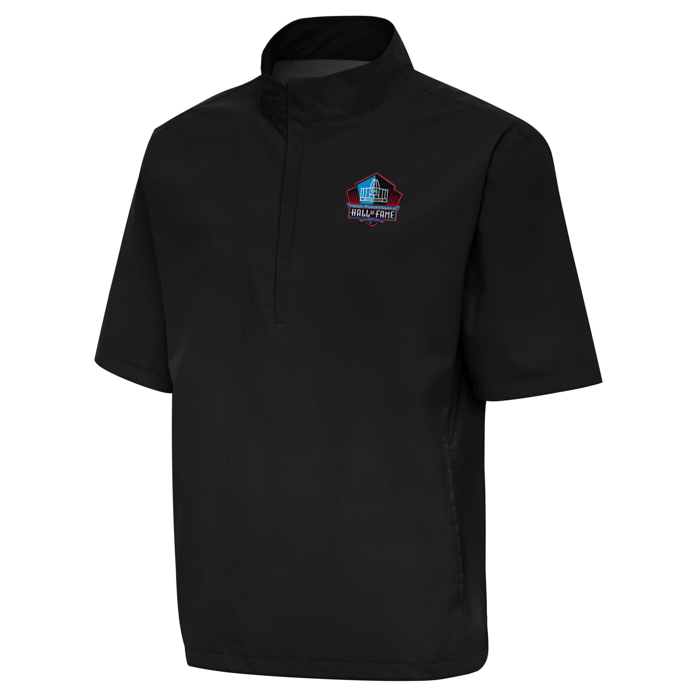 Hall of Fame 2025 Antigua Men's Brisk Short Sleeve 1/4 Zip Pullover- Black