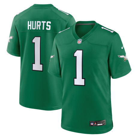 Eagles Jalen Hurts Men's Green Alternate Nike Game Jersey