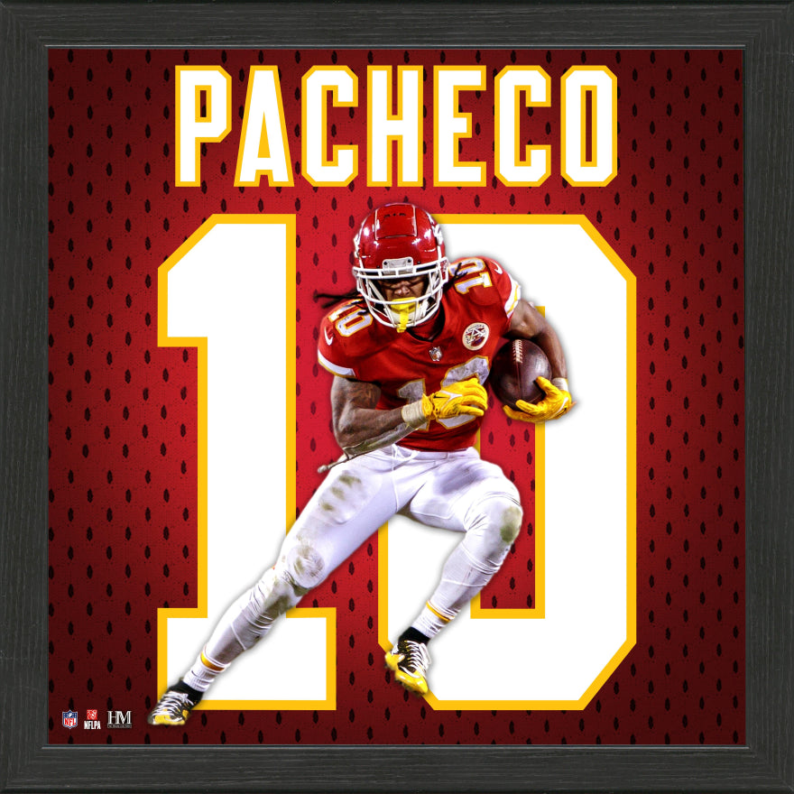 Kansas City Chiefs Isiah Pacheco NFL Impact Jersey Frame