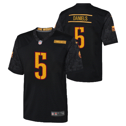 Commanders Jayden Daniels Alternate Youth Nike Game Jersey
