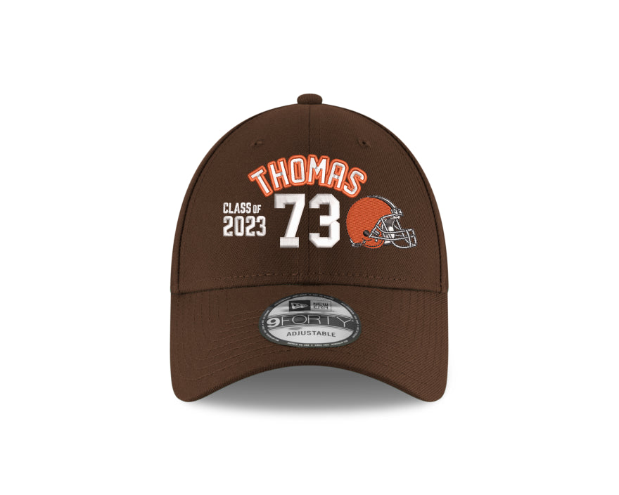 Browns Joe Thomas Class of 2023 Name and Number Hat