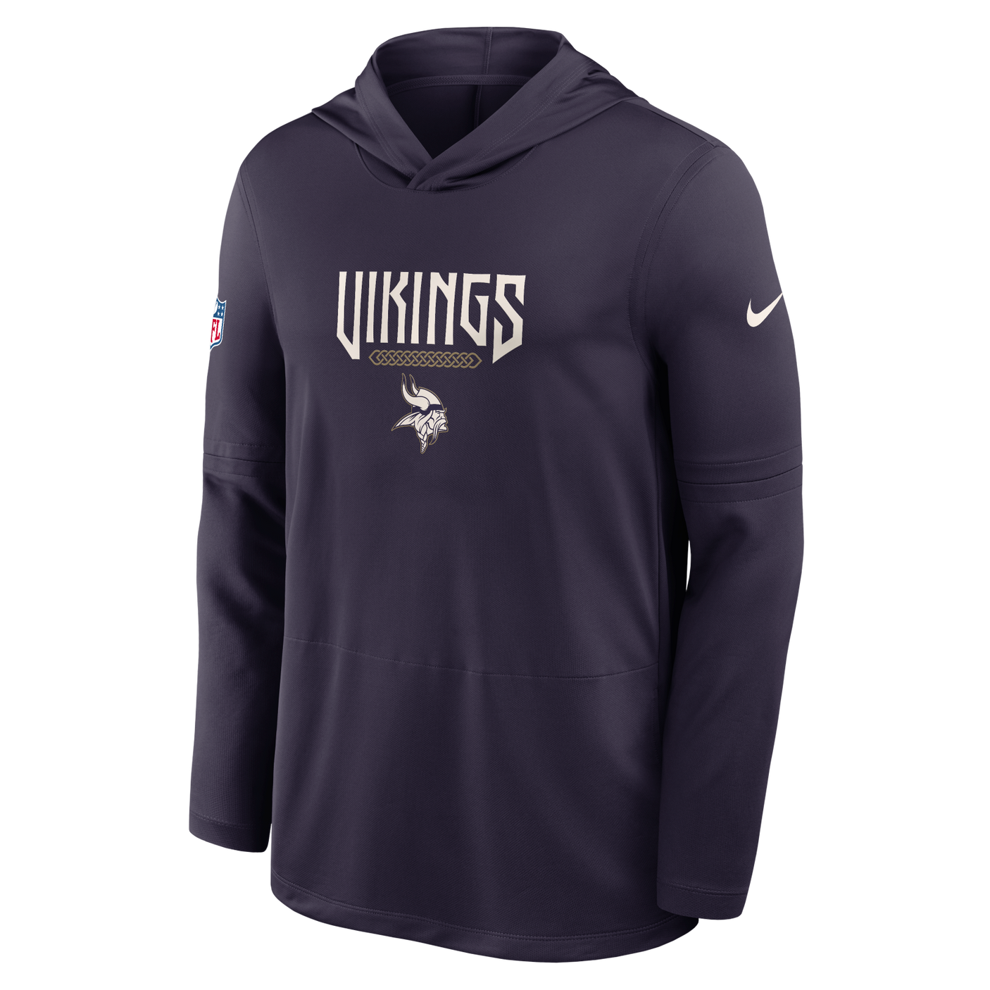 Vikings 2026 Nike Men's Rivalries Collection Sideline Dri-FIT Long-Sleeve Hooded Top