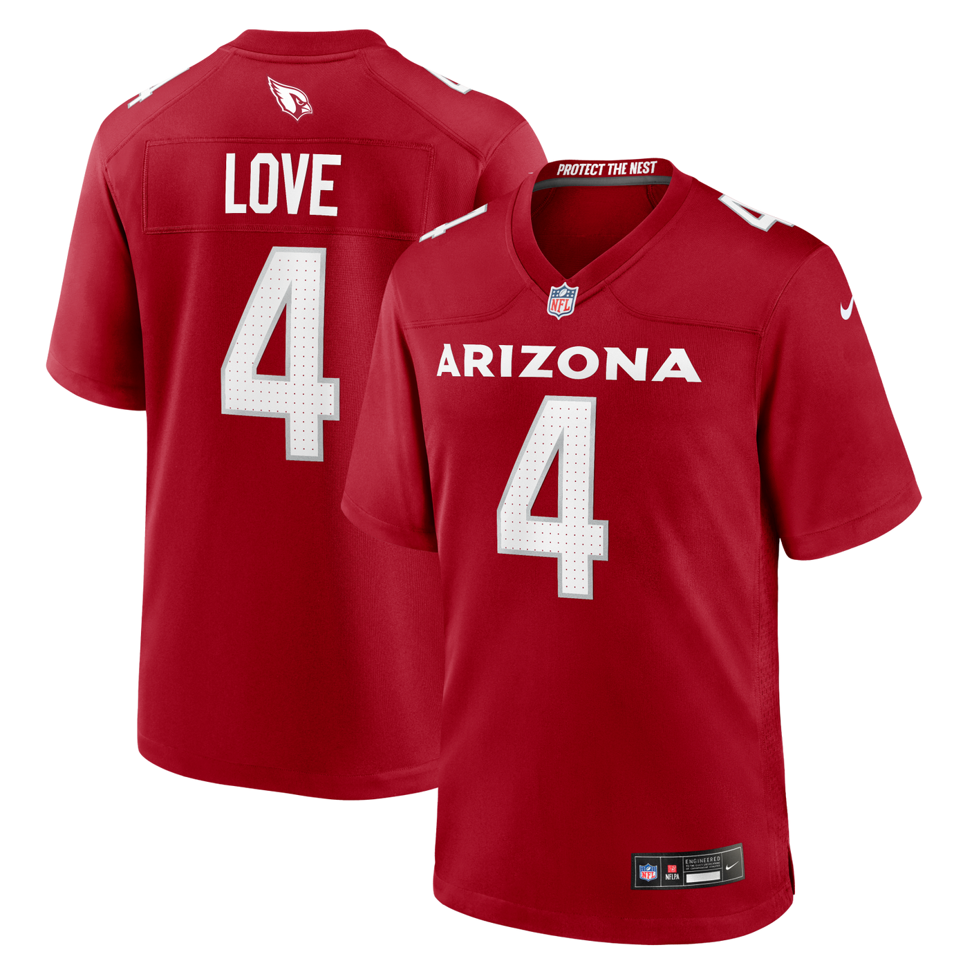 Cardinals Jeremiyah Love Nike Men's Game Jersey