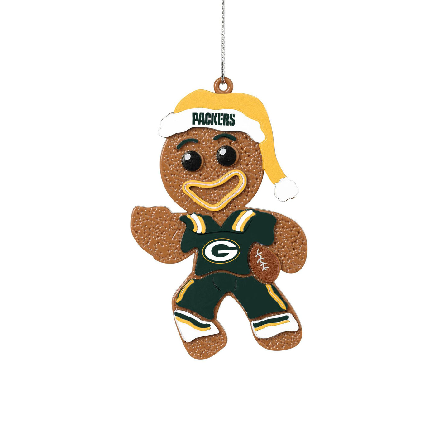 Packers Gingerbread Man in Uniform Ornament
