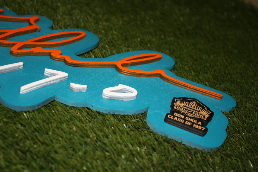 Don Shula 3D Alt Signature Color Wall Sign - DS