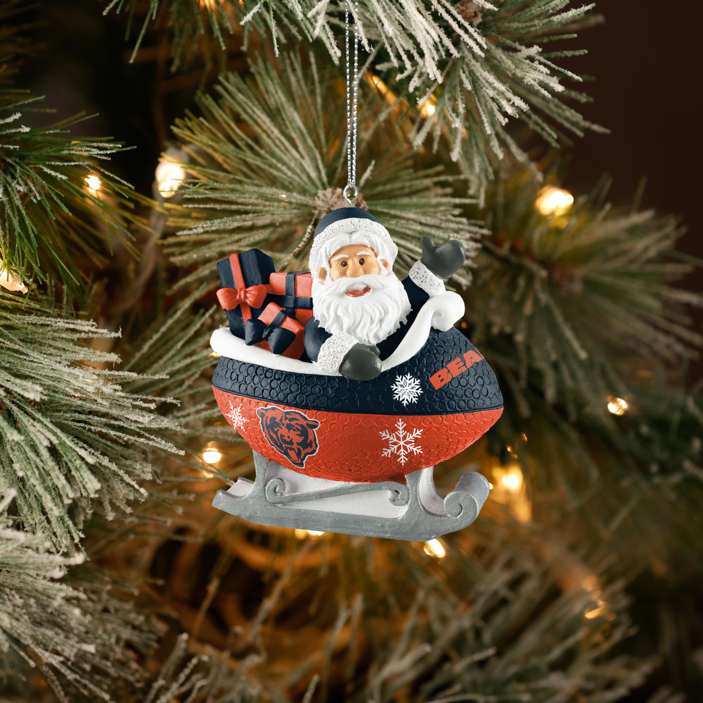 Bears Football Sleigh Ornament