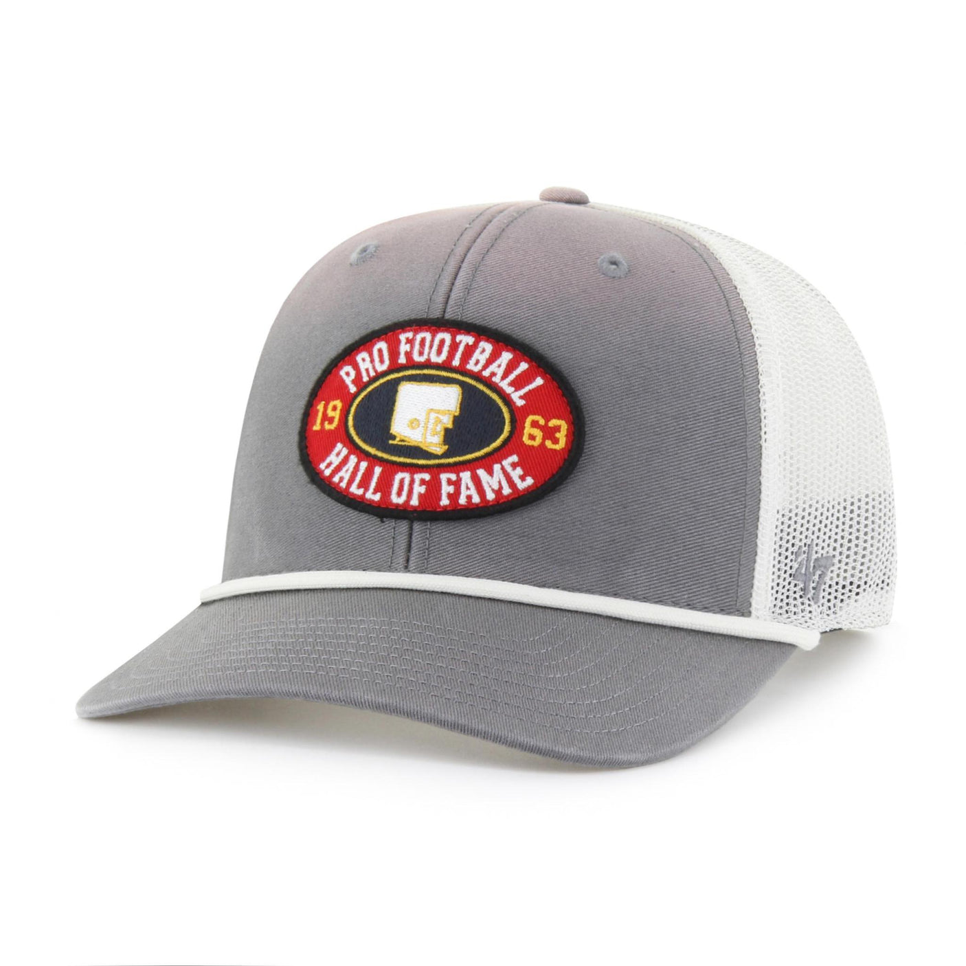Hall of Fame 2025 '47 Brand Men's Dark Grey Tide Sweep Rope Trucker Hat