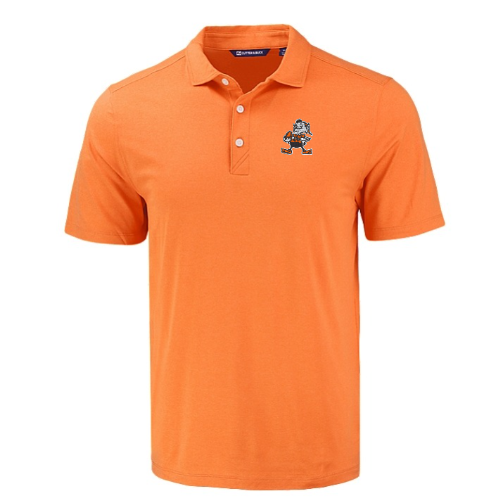 Browns Cutter and Buck Men's Orange Coastline Epic Comfort Eco Polo