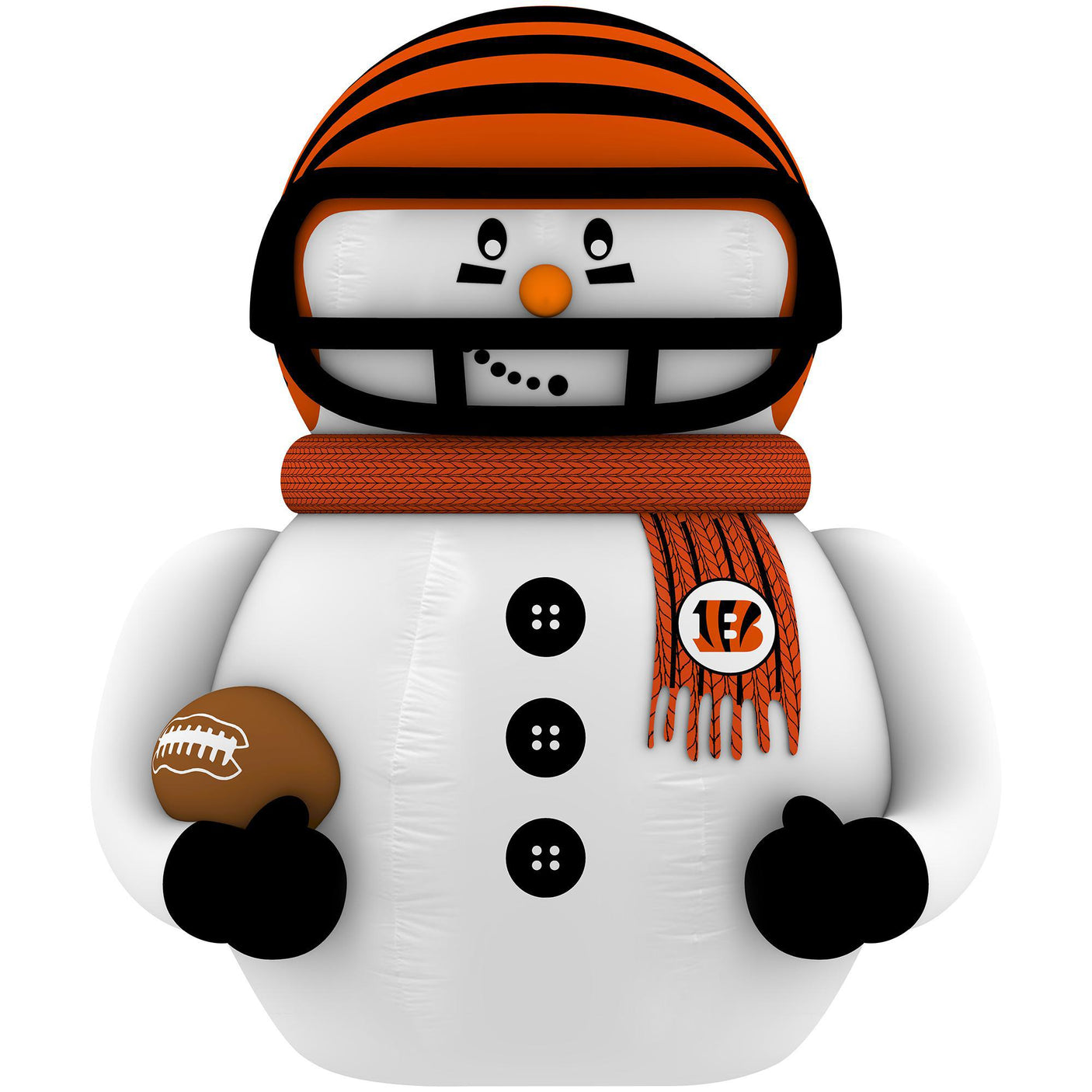 Bengals Team Pride Inflatable Snowman Player