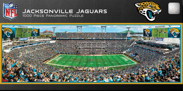 Jaguars 1000pc Panoramic Puzzle Pro Football Hall of Fame
