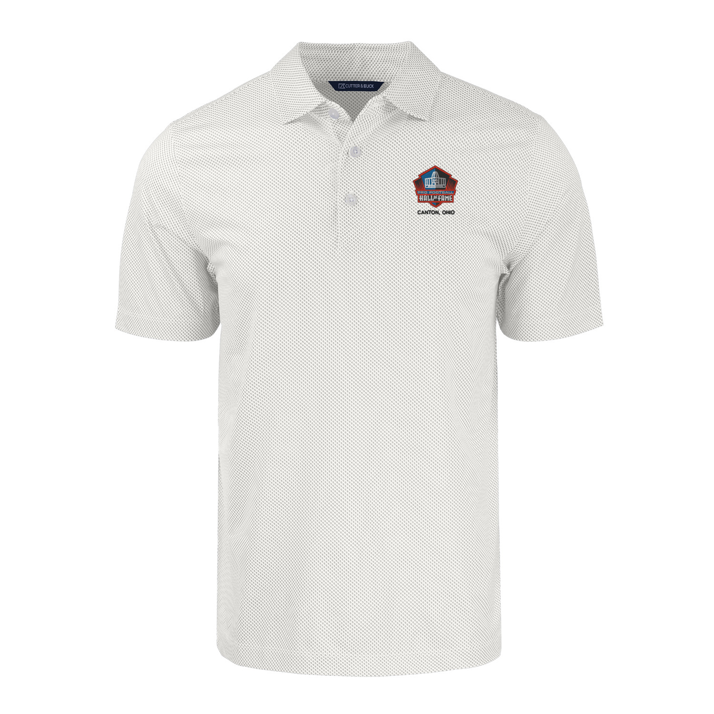 Hall of Fame Cutter & Buck Men's Pike Eco Symmetry Print Stretch Recycled Polo
