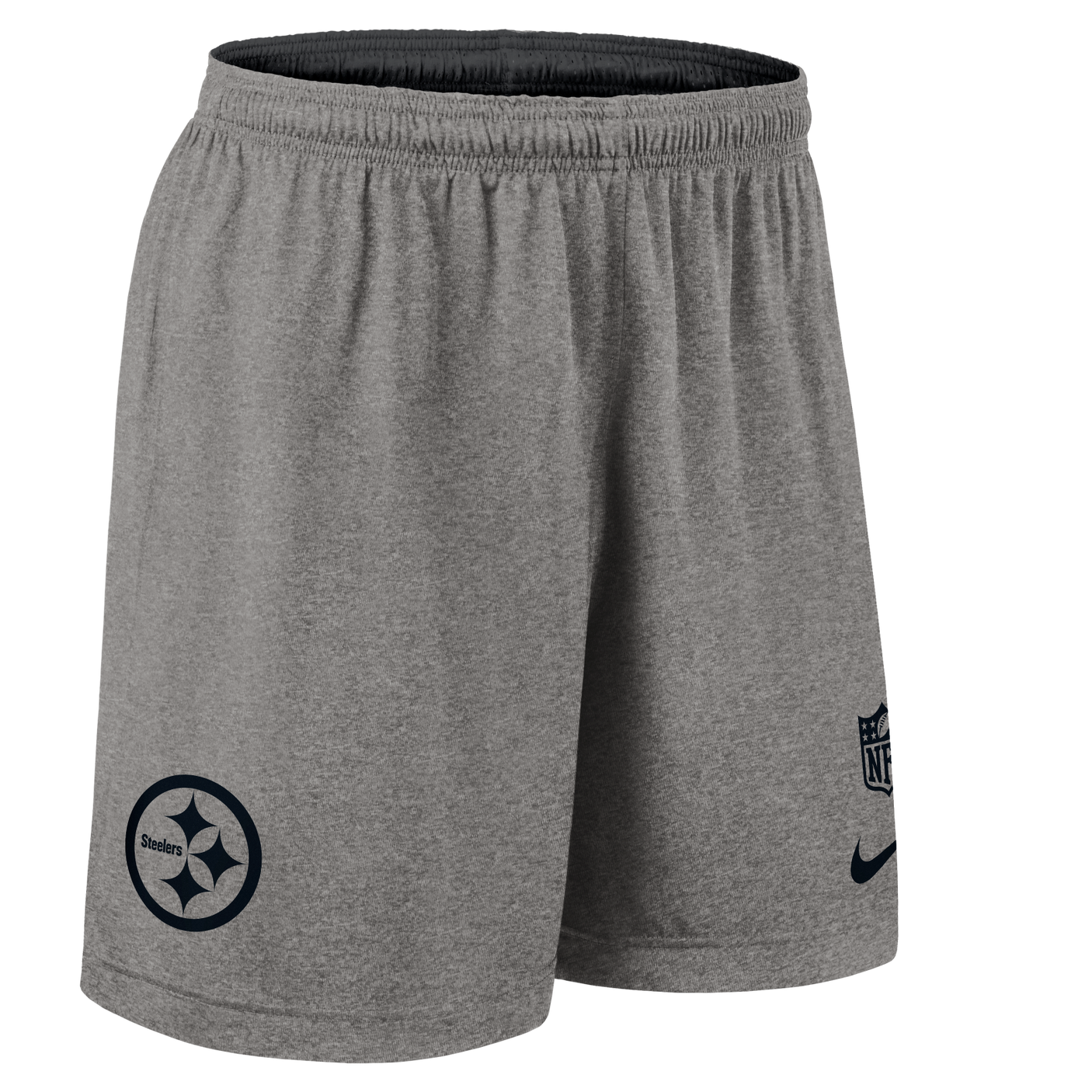 Steelers 2025 Nike Dri-Fit Knit Reversible Shorts