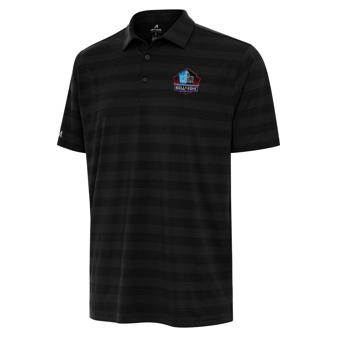 Hall of Fame Antigua Men's Black Tunnel Polo