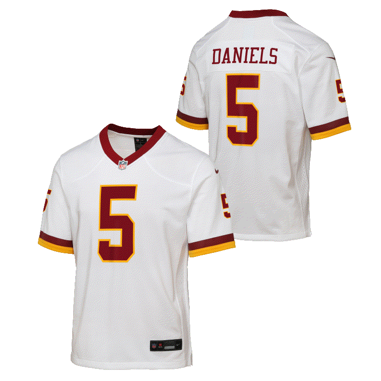 Commanders Jayden Daniels Color Rush Youth Nike Game Jersey