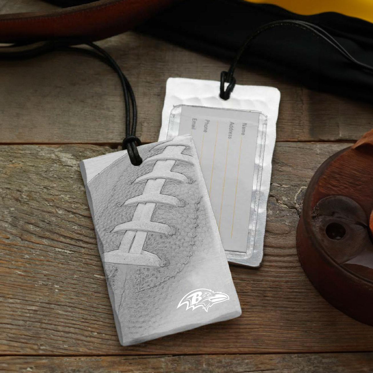 Ravens Football Bag Tag