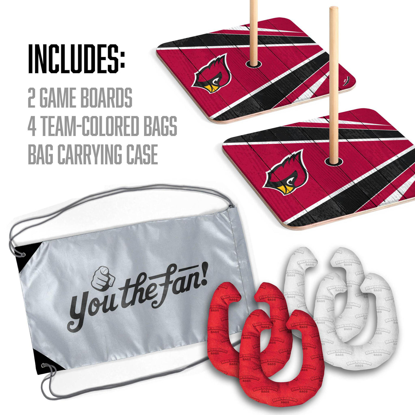 Cardinals HorseShoe Bags