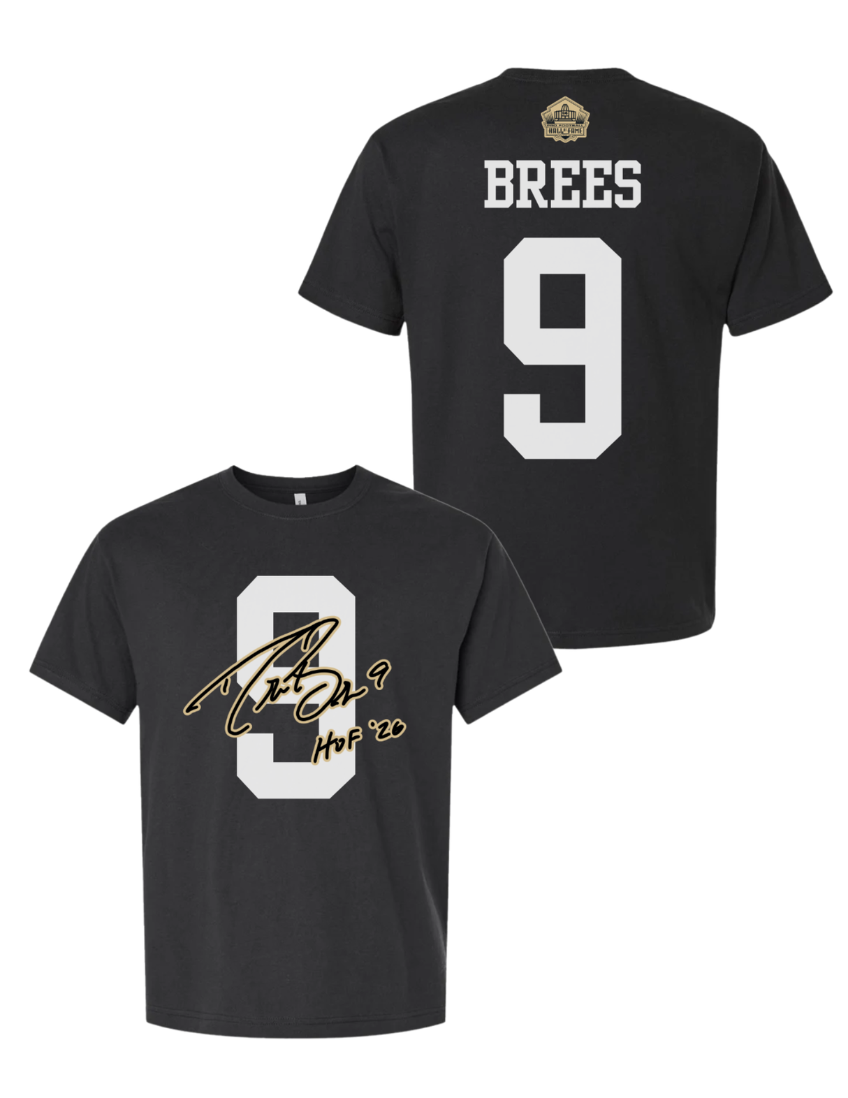 Drew Brees Saints Class of 2026 Elected Signature T-Shirt ***PREORDER***