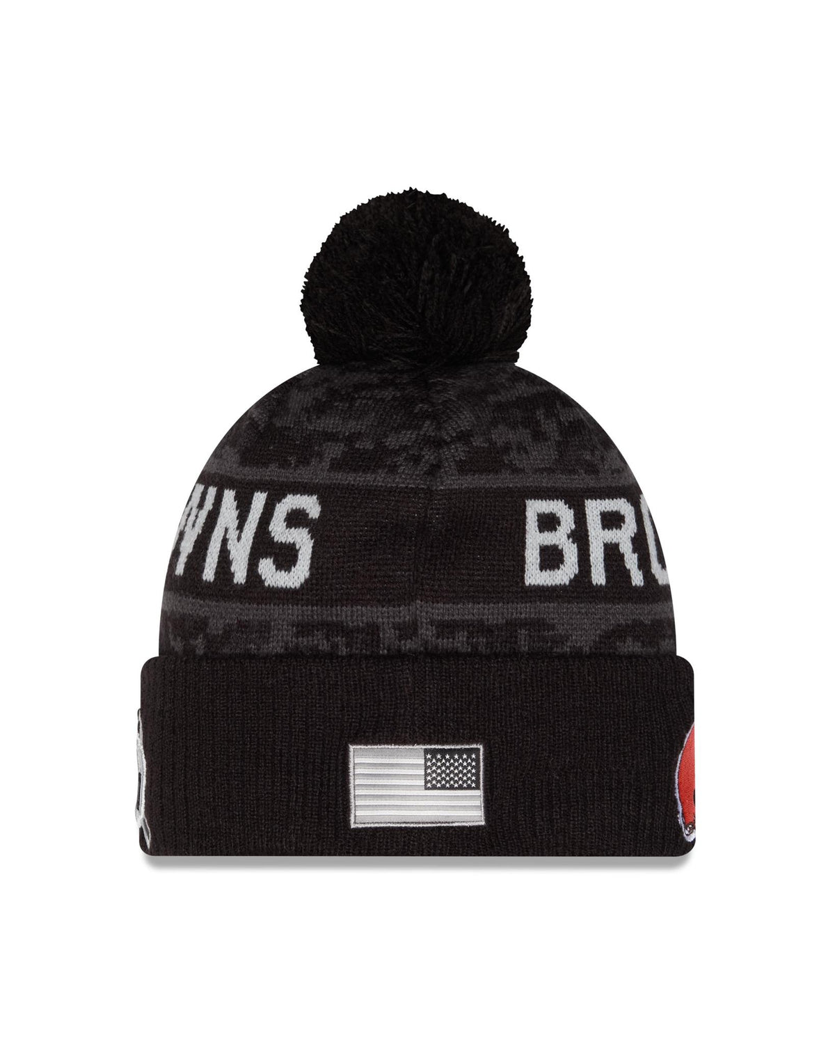 Browns 2026 New Era Men's Salute to Service Knit Pro Football Hall of Fame