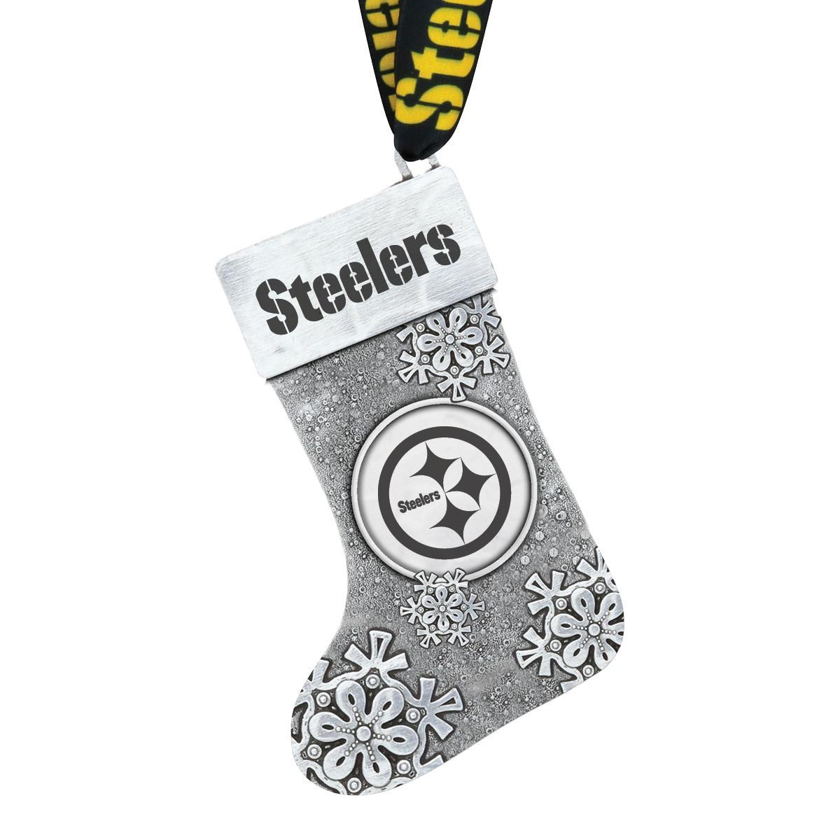 Steelers Snowflake Stocking Ornament