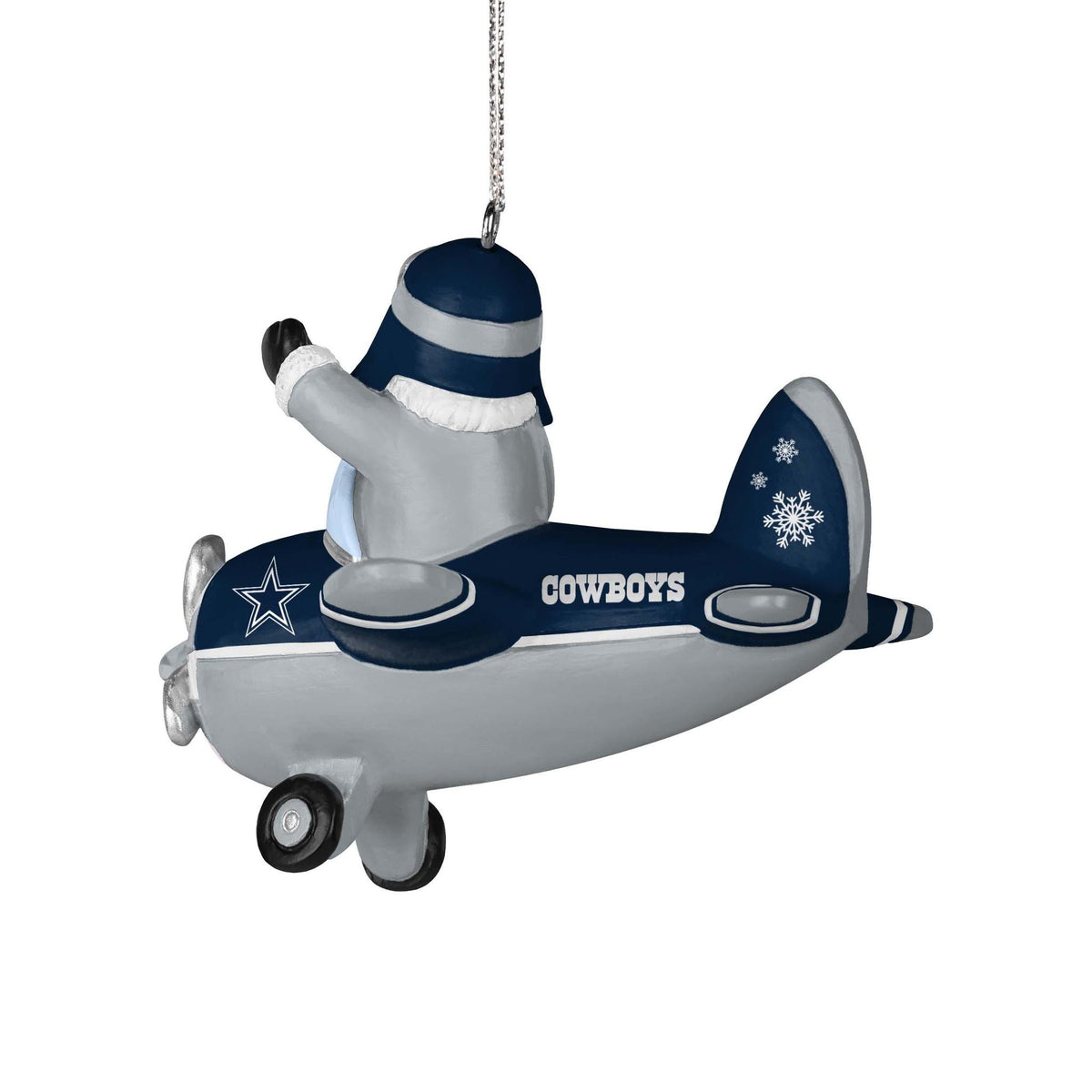 Cowboys Santa Airplane Ornament Pro Football Hall of Fame