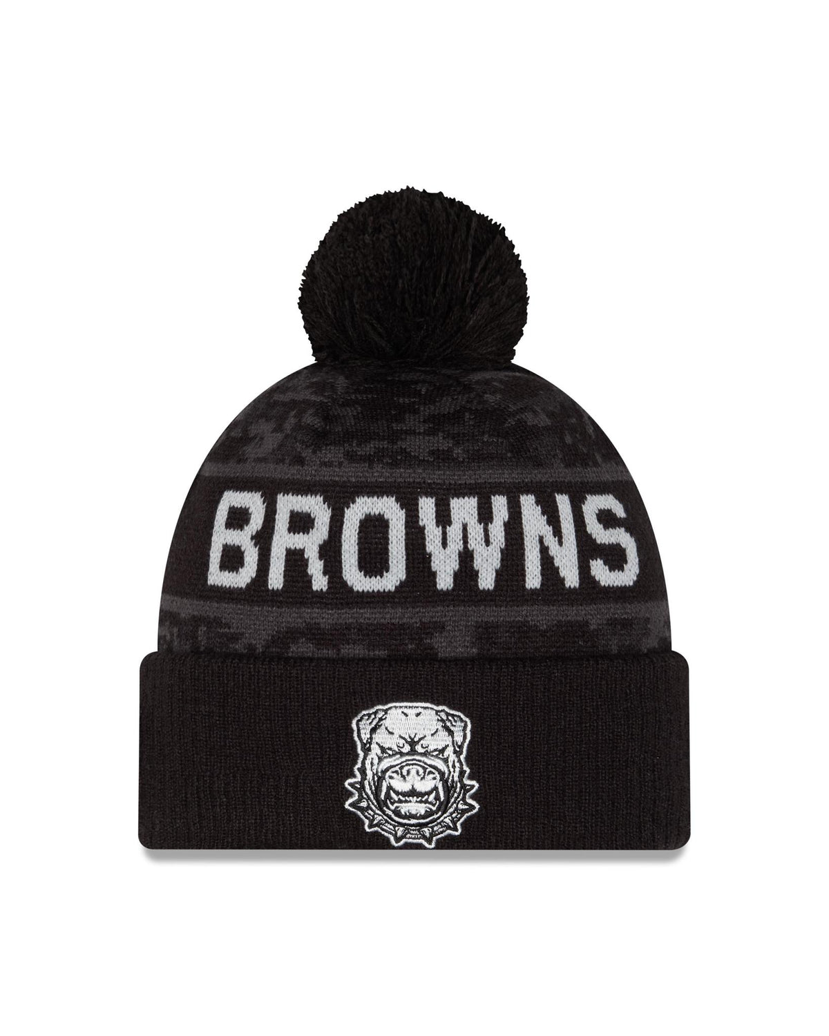 Browns 2026 New Era Men's Dawg Salute to Service Knit Pro Football Hall of Fame