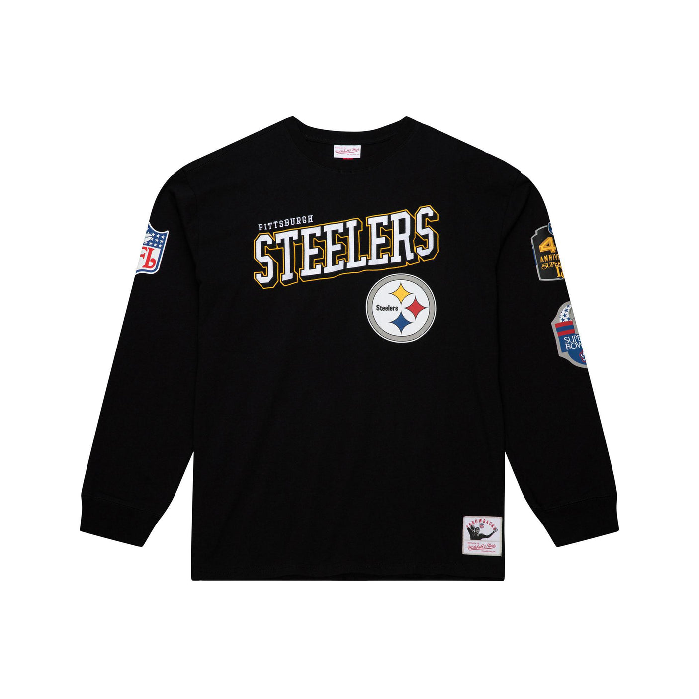 Steelers 2025 Mitchell & Ness Vintage Logo Training Camp Long Sleeve T-Shirt