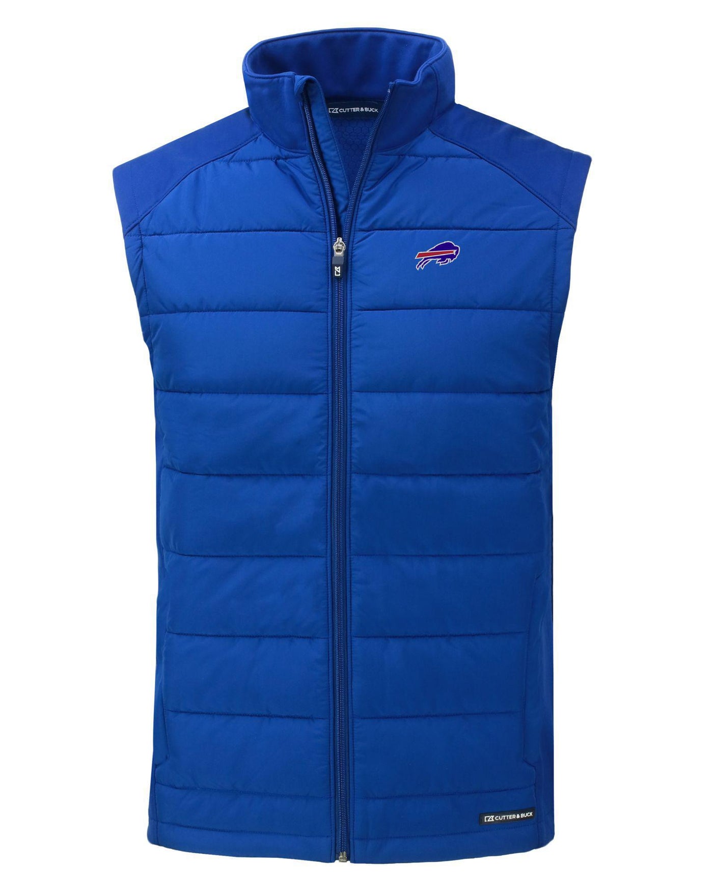 Bills Cutter and Buck Men's Blue Evoke Eco Hybrid Vest