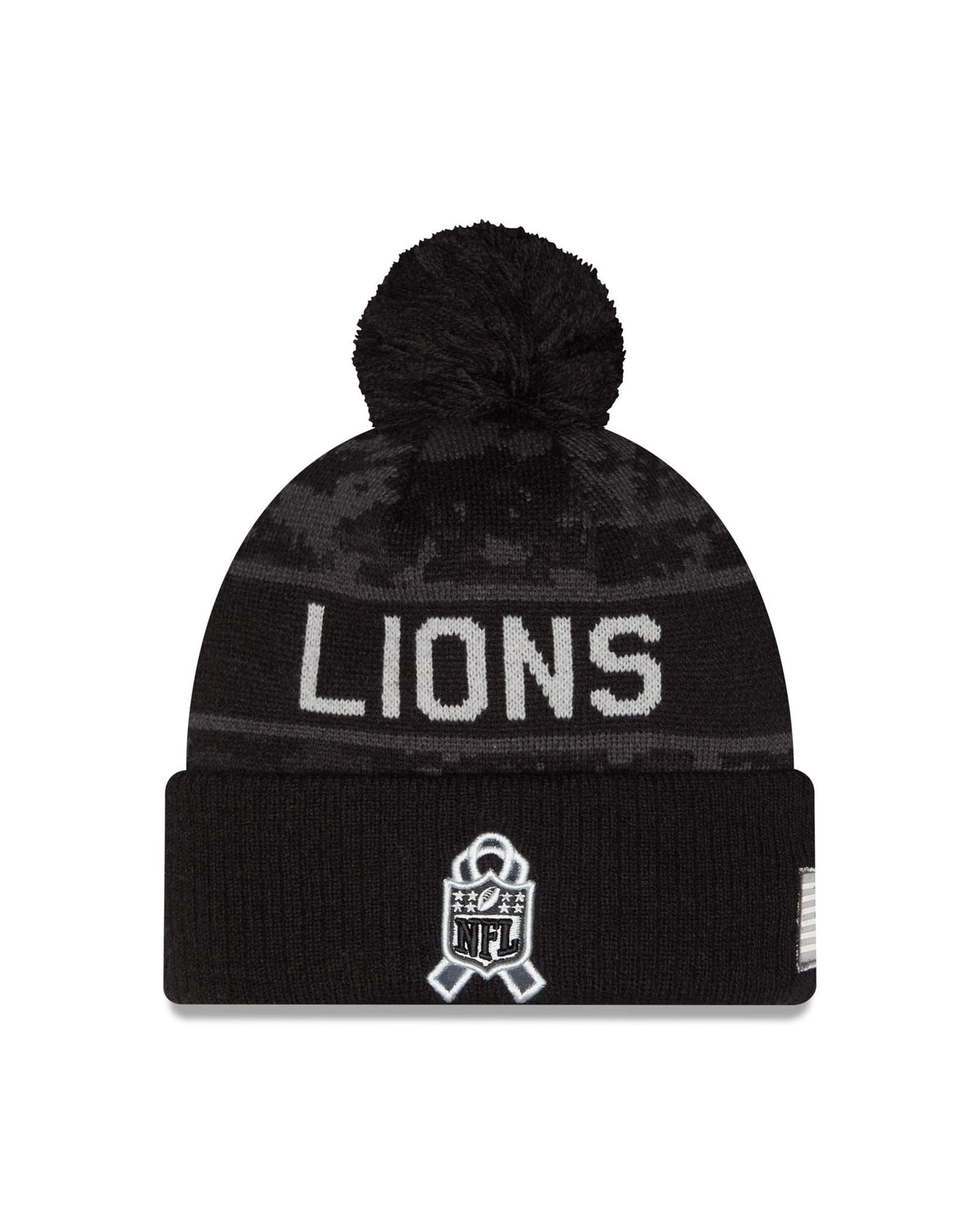 Lions 2026 New Era Men's Salute to Service Knit Pro Football Hall of Fame