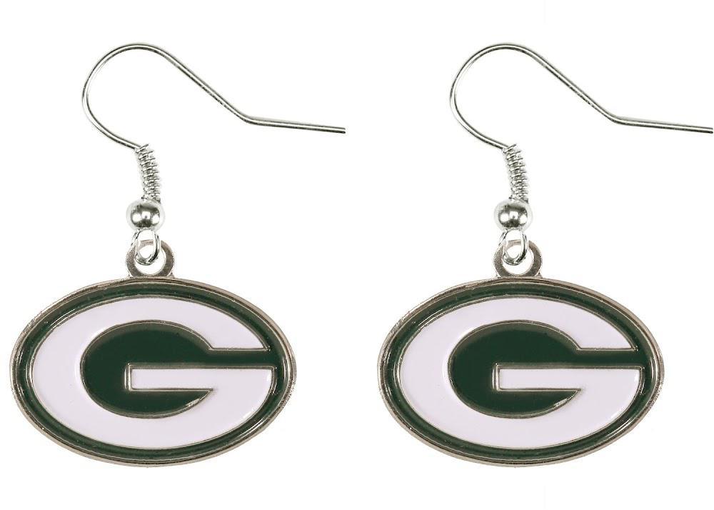 Packers Logo Dangler Earrings Pro Football Hall of Fame
