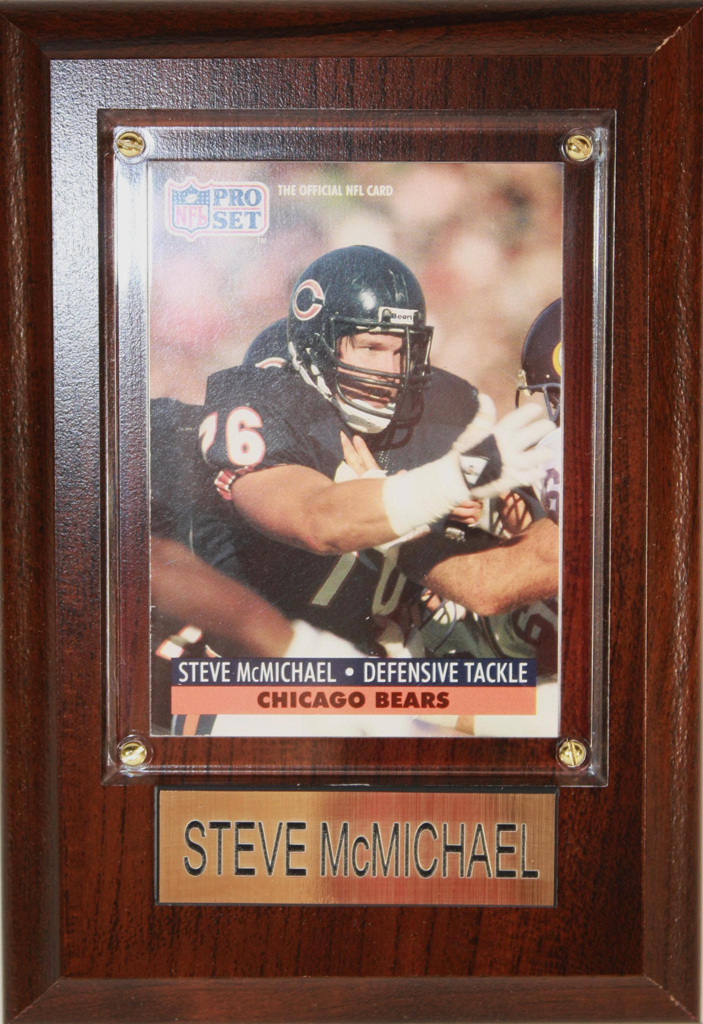 Steve McMichael 4x6 Plaque