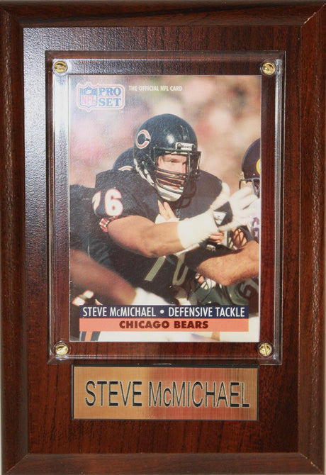 Steve McMichael 4x6 Plaque
