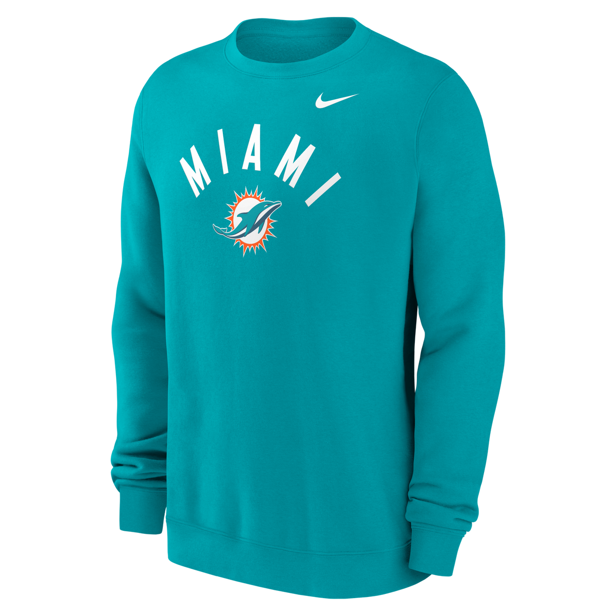 Dolphins 2026 Nike Men's Club Fleece Pullover Crewneck Pro Football Hall of Fame