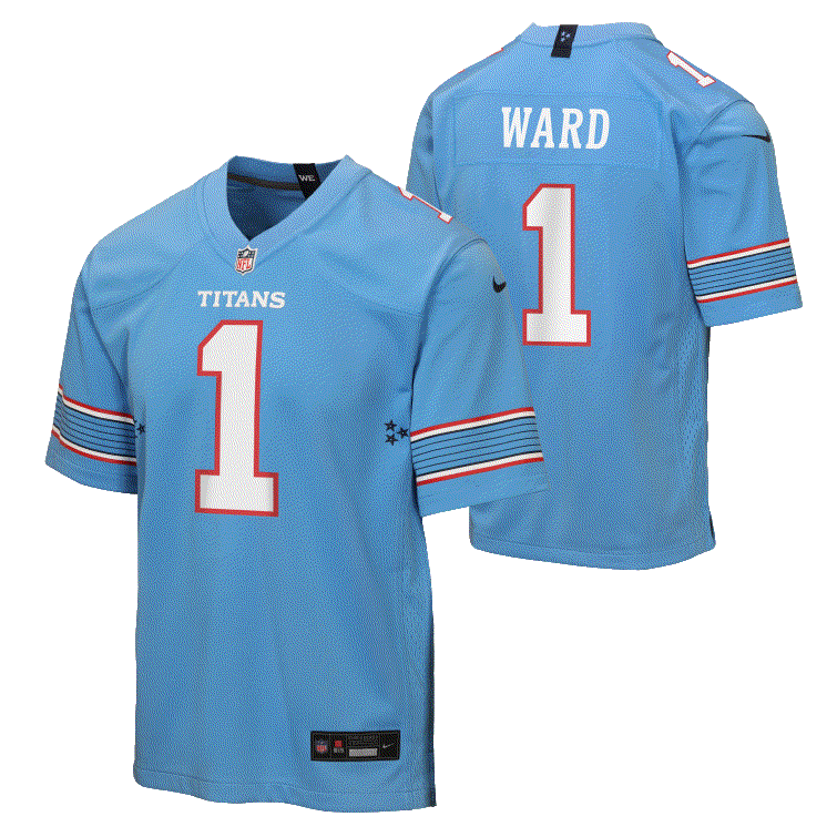 Titans Cam Ward 2026 Youth Nike Game Jersey