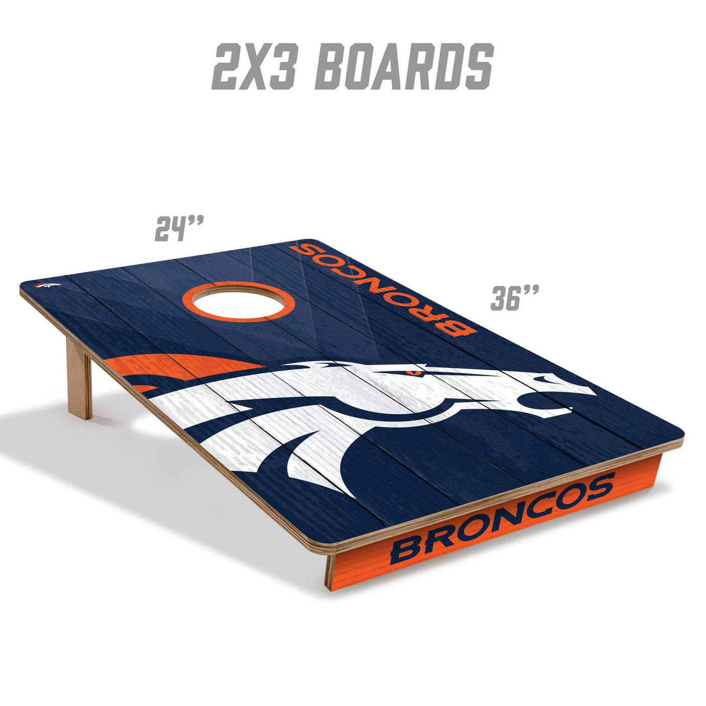 Broncos 2’ x 3’ Cornhole Game