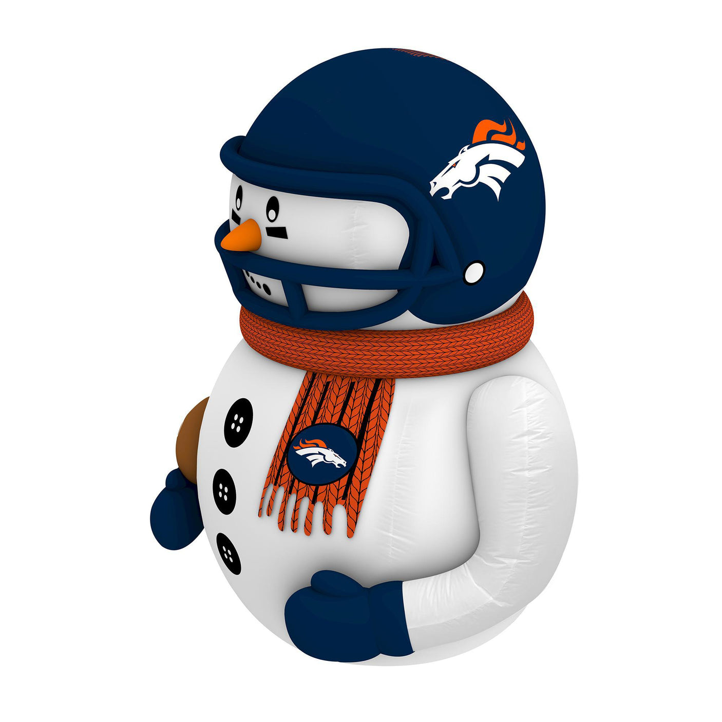 Broncos Team Pride Inflatable Snowman Player