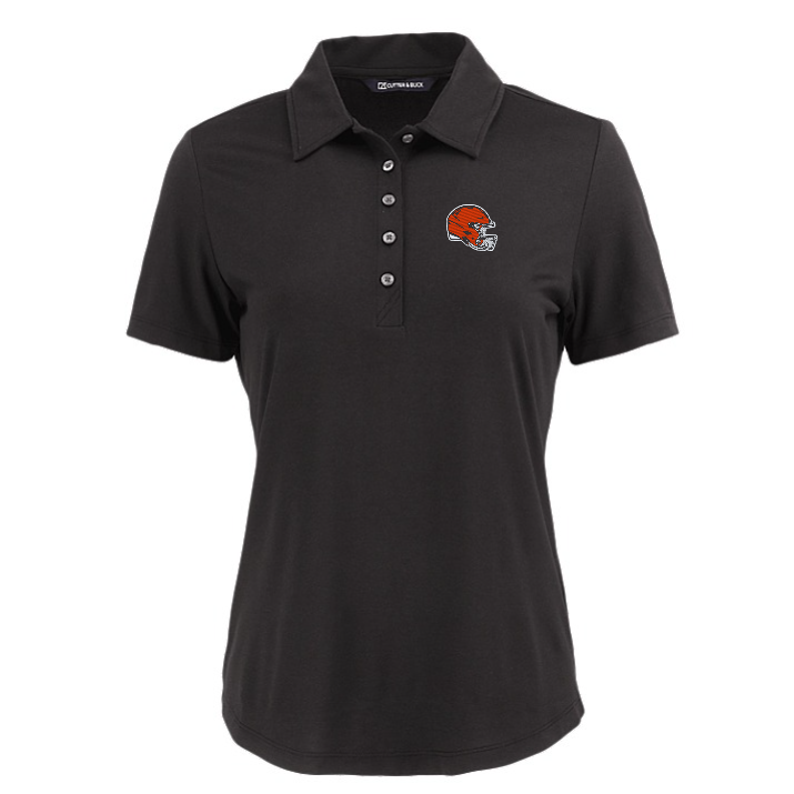 Browns Cutter and Buck Women's Black Coastline Epic Comfort Eco Polo