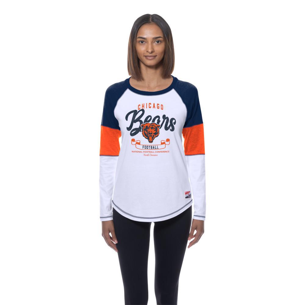 Bears 2025 New Era Women's White Long Sleeve T-Shirt