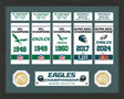 Eagles 5-Time World Champions Commemorative Banner Collection