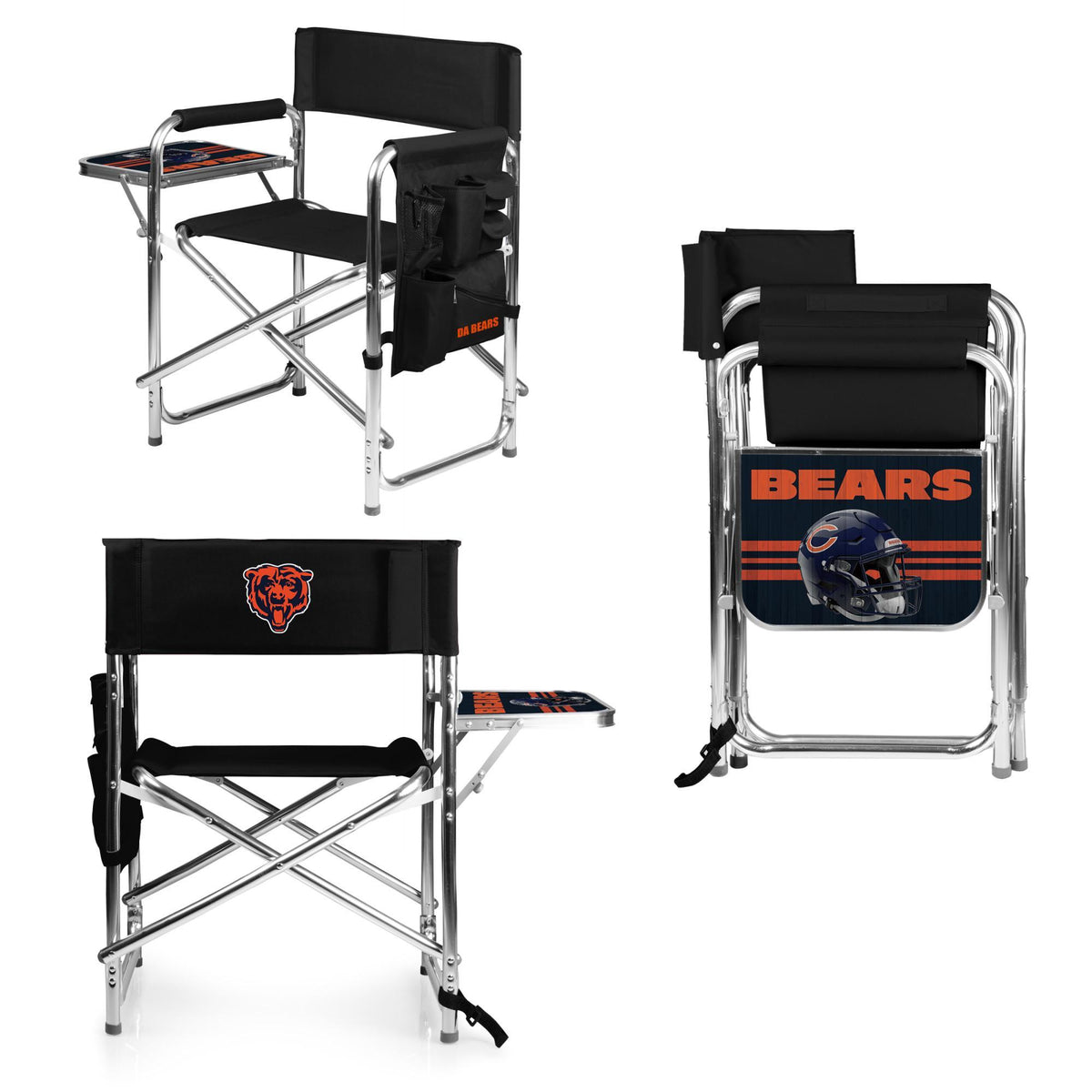 Bears Black Sports Chair