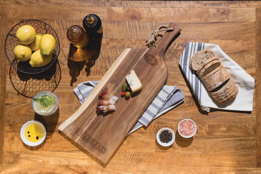 49ers Artisan 24" Acacia Charcuterie Board by Picnic Time Pro Football Hall of Fame