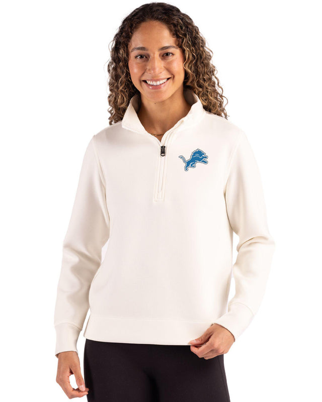 Lions Cutter & Buck Women's Roam Eco Quarter Zip Pullover