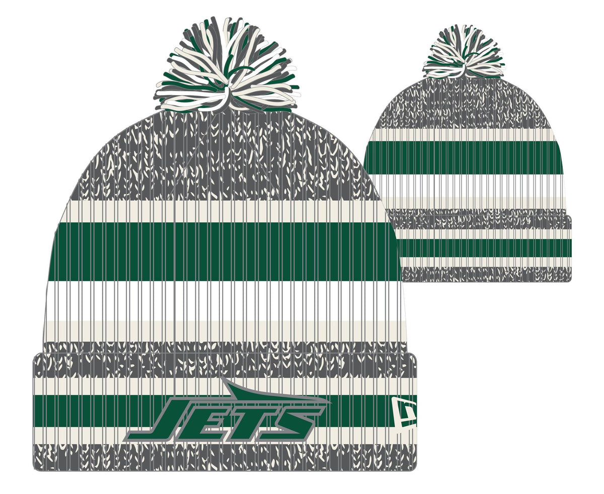 Jets 2026 New Era Men's Stripe Knit Pro Football Hall of Fame