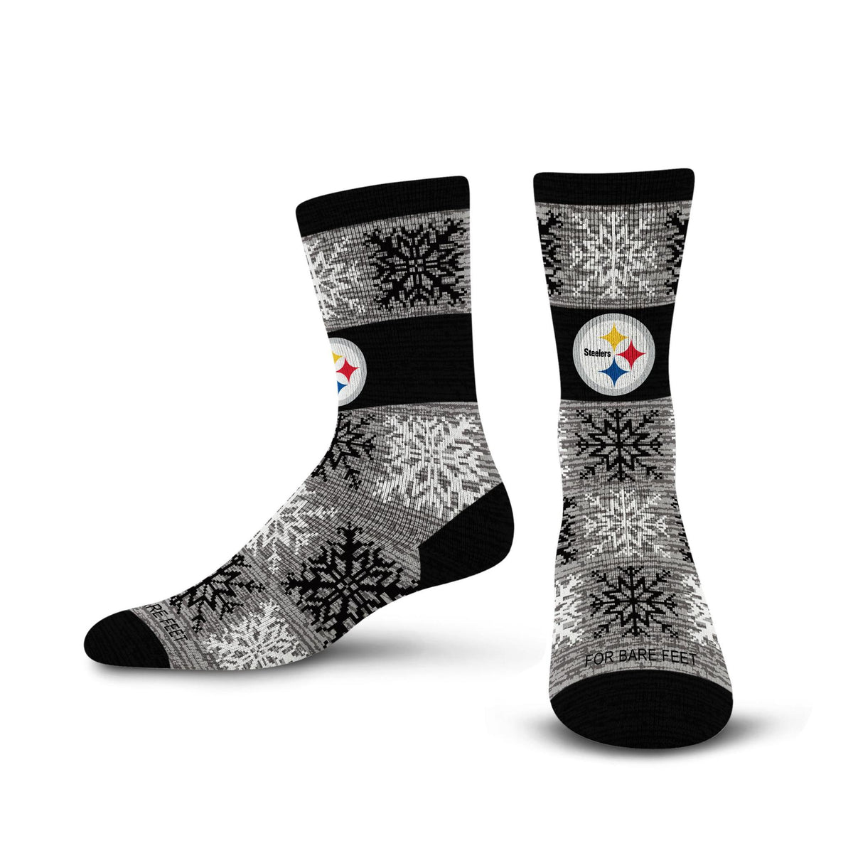 Steelers 2026 Big Snowflakes Sock Pro Football Hall of Fame