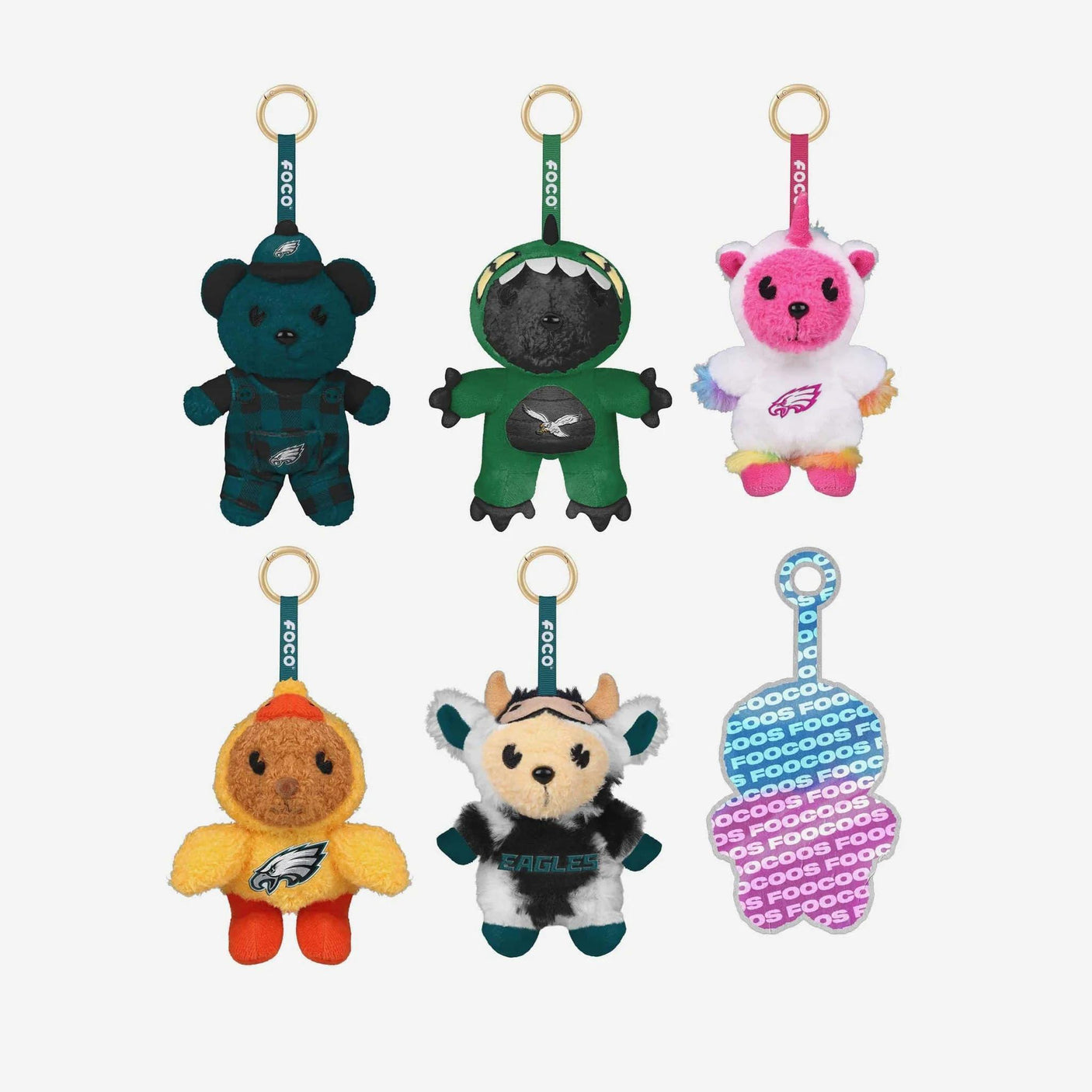 Eagles FOOCOOS Plush Bag Charm Keychain Blind Box Series 1