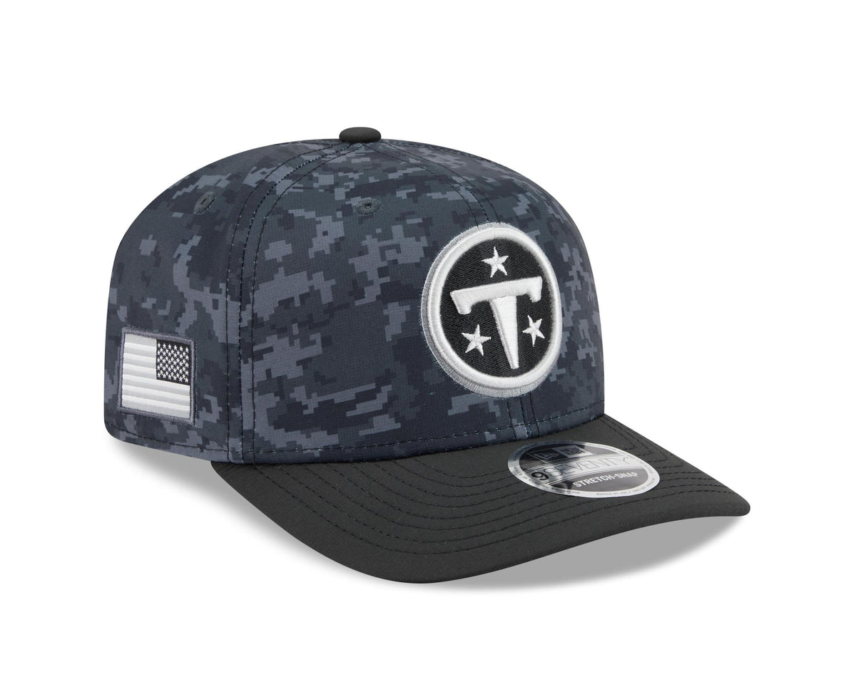 Titans 2026 New Era Men's 9SEVENTY Salute to Service Hat Pro Football Hall of Fame